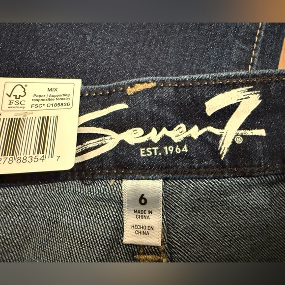 Seven7 high rise skinny woman jeans size 6  NEW WITH TAGS. - Picture 3 of 5